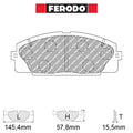 Ferodo - Kit pastiglie freno (FRP3127) - Ravasicorse