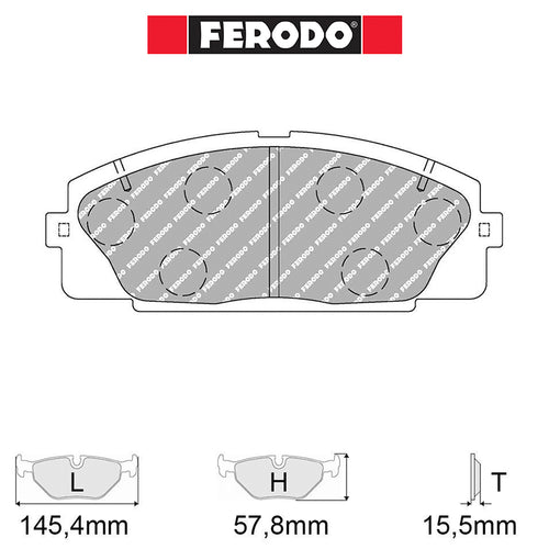 Ferodo - Kit pastiglie freno (FRP3127) - Ravasicorse