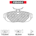 Ferodo - Kit pastiglie freno (FRP3130) - Ravasicorse