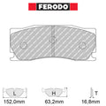 Ferodo - Kit pastiglie freno (FRP3134) - Ravasicorse