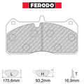 Ferodo - Kit pastiglie freno (FRP3136) - Ravasicorse