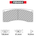Ferodo - Kit pastiglie freno (FRP3140) - Ravasicorse