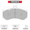 Ferodo - Kit pastiglie freno (FRP3141) - Ravasicorse