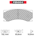 Ferodo - Kit pastiglie freno (FRP3142) - Ravasicorse