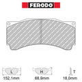 Ferodo - Kit pastiglie freno (FRP3144) - Ravasicorse