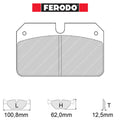 Ferodo - Kit pastiglie freno (FRP504) - Ravasicorse