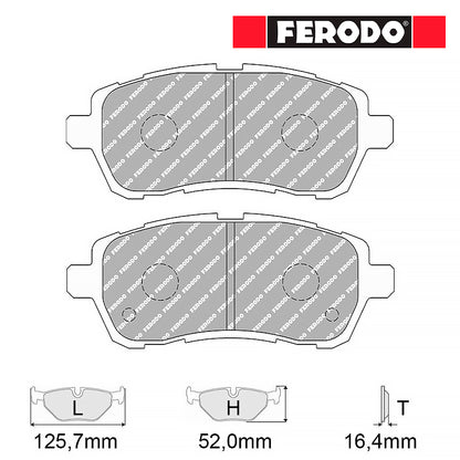 Ferodo - Pastiglie freno 4426 (mescola: DS2500 / DS3000 / DSUNO)