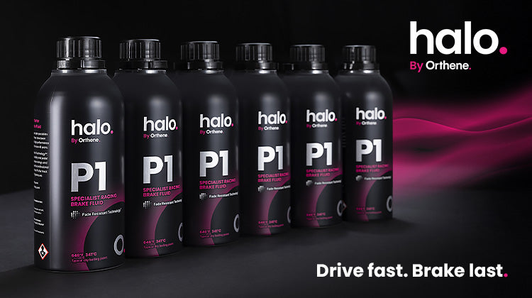 Halo P1 brake fluid banner