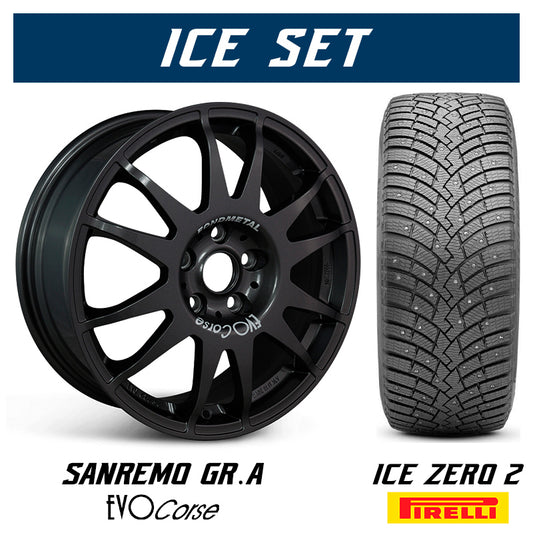 Ice set per Toyota Yaris GR - EVOCorse Sanremo Gr. A & Pirelli Ice Zero 2