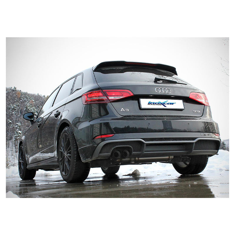 Inoxcar - Finale con silenziatore con uscita 2 x Ø80 mm (Ceramic) - Ravasicorse