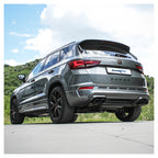 Inoxcar - Centrale diretto + Finale con silenziatore 2x90x70 mm DX+SX (Race Black Matt) + Valvole - Ravasicorse