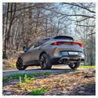 Inoxcar - Tubo centrale diretto Ø70 mm + Finale con silenziatore 2 x Ø90 mm DX+SX (Ceramic) + Valvole