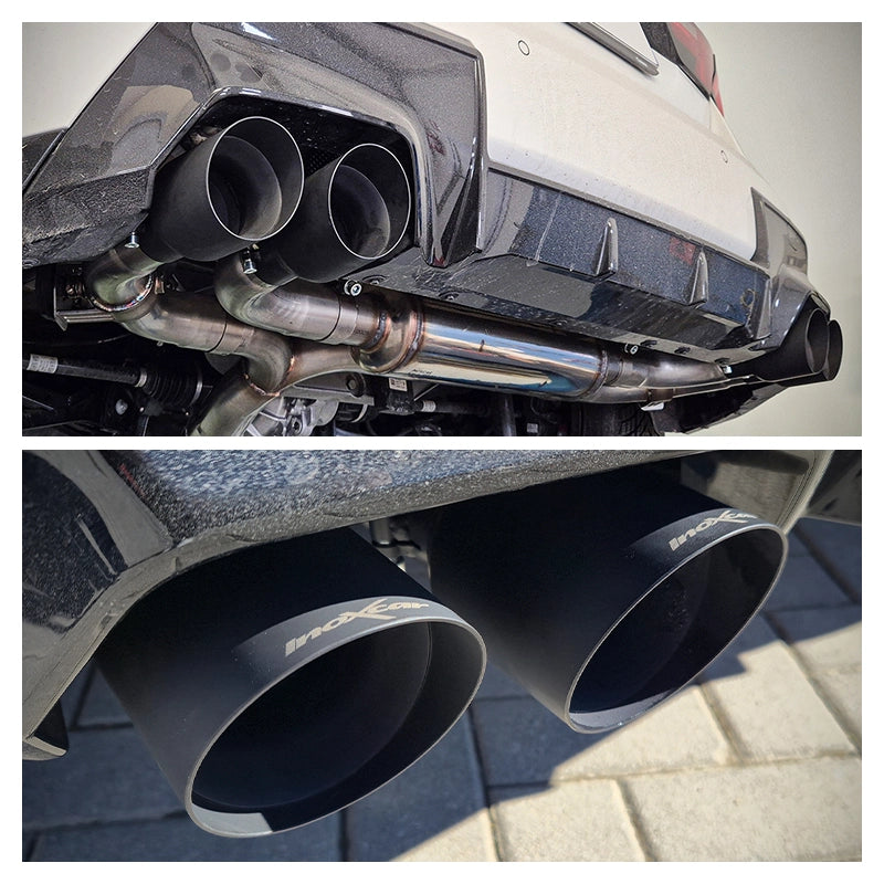 Inoxcar - Finale con silenziatore 2 x Ø100 DX+SX (Ceramic) + Valvole
