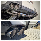 Inoxcar - Finale con silenziatore 2 x Ø100 DX+SX (Racing) + Valvole