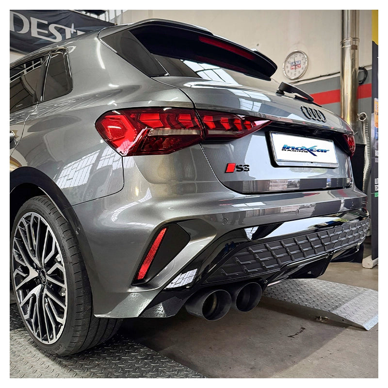 Inoxcar - Finale con silenziatore 2 x Ø100 mm DX+SX (Ceramic) + Valvole