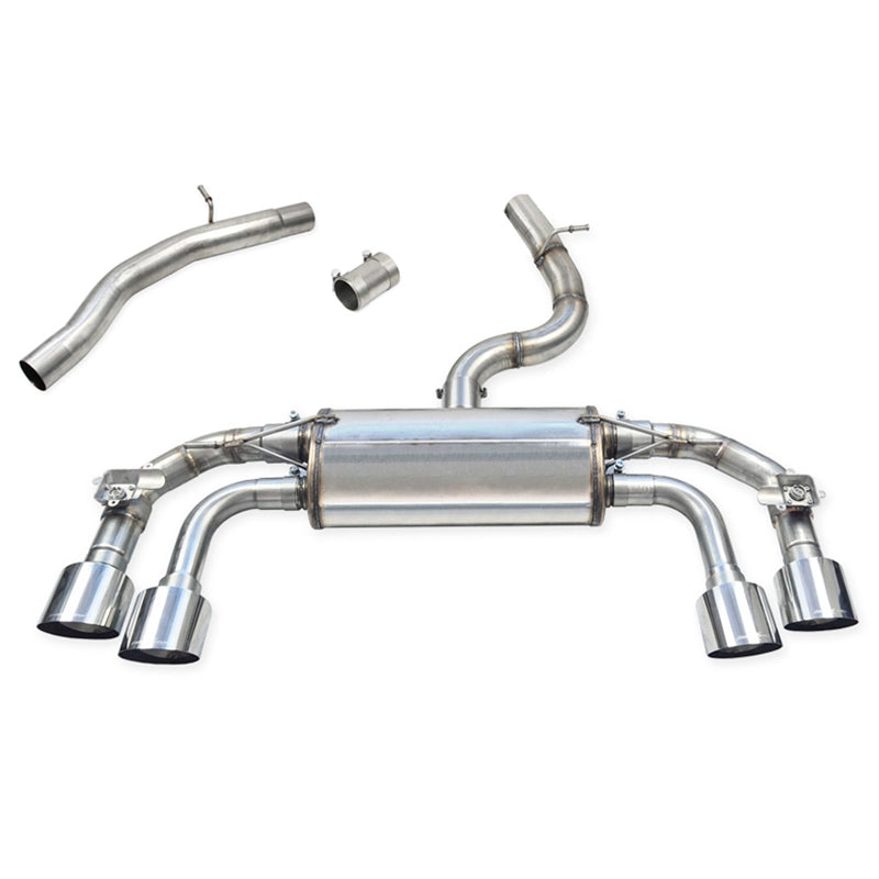 Inoxcar - Finale con silenziatore 2 x Ø100 mm DX+SX (Racing) + Valvole