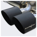 Inoxcar - Finale con silenziatore con uscita 2 x Ø100 DX+SX (Ceramic) + Valvole
