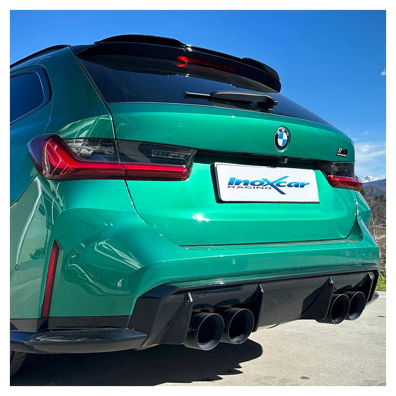 Inoxcar - Finale con silenziatore con uscita 2 x Ø100 DX+SX (Ceramic) + Valvole