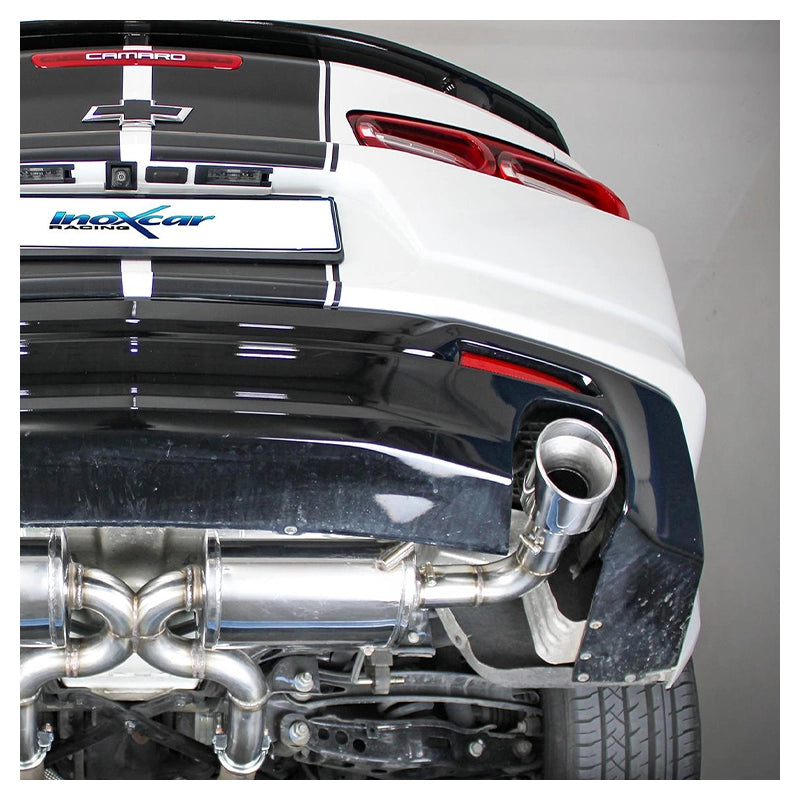 Inoxcar - Finale con silenziatore Ø110 DX+SX (Angled)