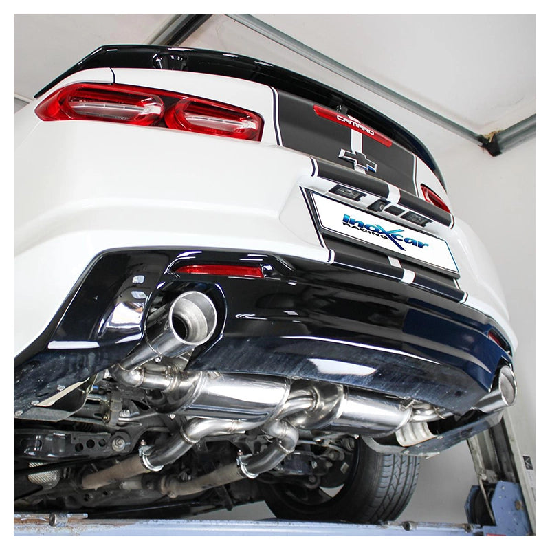 Inoxcar - Finale con silenziatore Ø110 DX+SX (Angled)