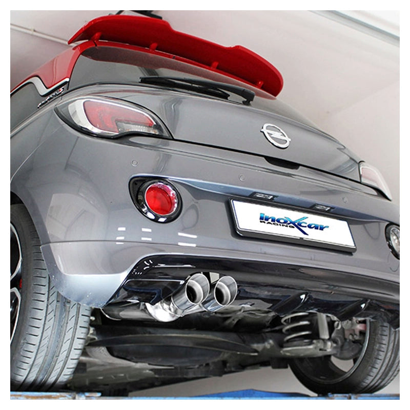 Inoxcar - Finale con silenziatore con uscita 2x80 (Racing)