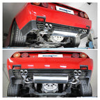 Inoxcar - Finale con silenziatore 2 x Ø60 mm DX+SX (Racing) - Ferrari Mondial T 3.4 (300 Hp)