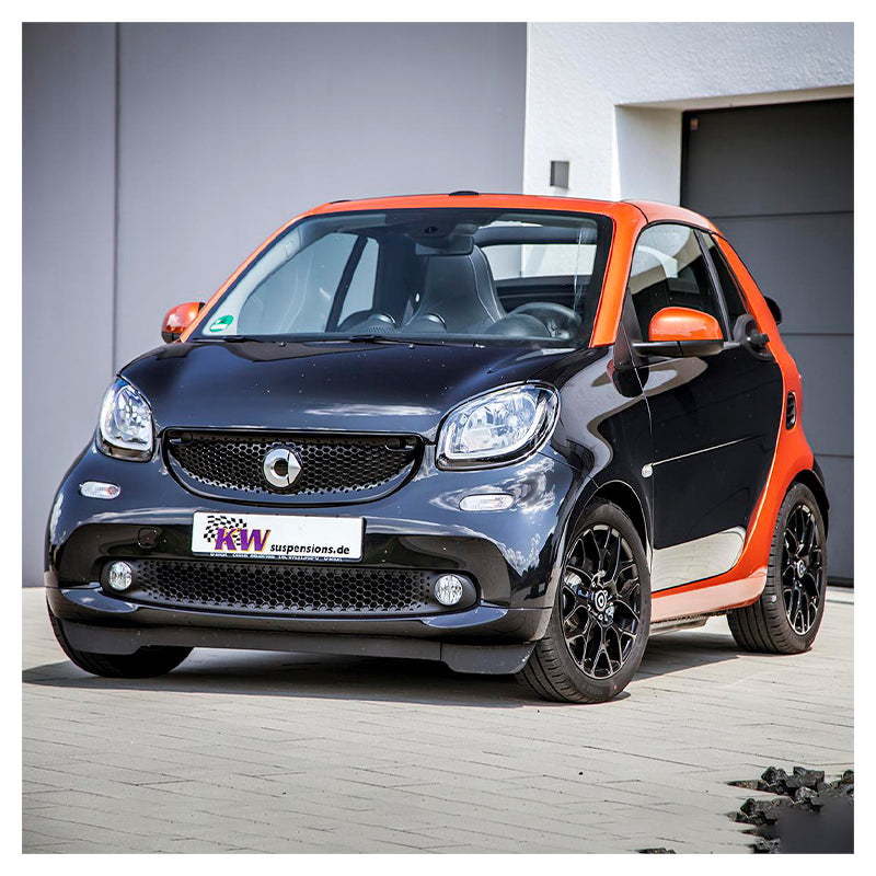 KW suspensions - Kit assetto a ghiera V2 Inox per Smart Fortwo 66-80 KW incl. Brabus (453) - Ravasicorse