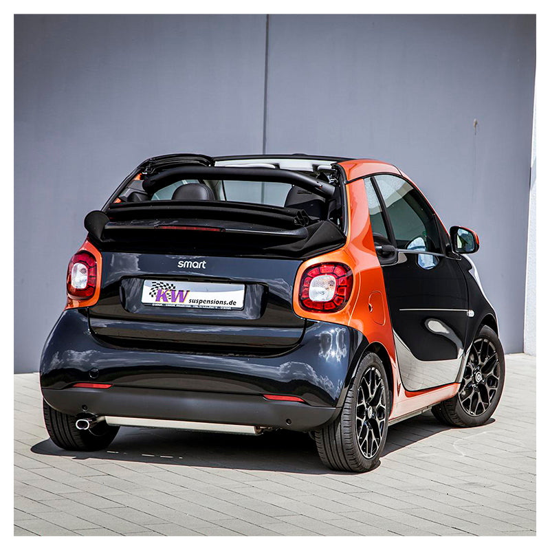 KW suspensions - Kit assetto a ghiera V2 Inox per Smart Fortwo 66-80 KW incl. Brabus (453) - Ravasicorse