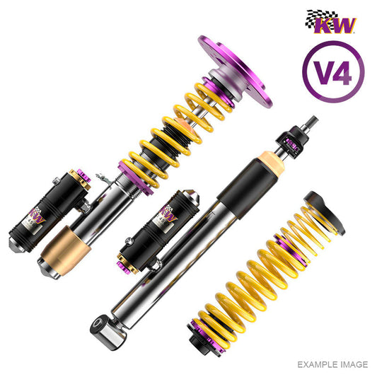 KW suspensions - Kit assetto a ghiera V4 inox per Porsche 911 Turbo/S/Coupe/Cabrio 383-412 kw (Facelift 991/G/H/Turbo) - With PDCC / With cancellation kit