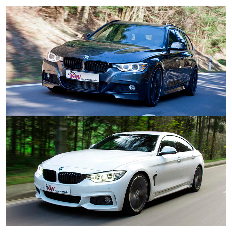KW suspensions - Kit assetto a ghiera V1 Inox per BMW 4-series 120-265 KW (F32/F33/F36) - Ravasicorse