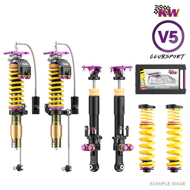 KW suspensions - Kit assetto a ghiera V5 Clubsport + top mount per Porsche 911 GT3 375 kw (992) - With electronic dampers - Without Lift System - Ravasicorse
