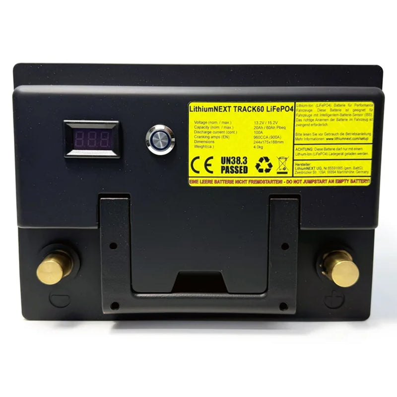 Lithium Next - Batteria Clubsport TRACK60.S (244 x 175 x 188 mm / 4 Kg)