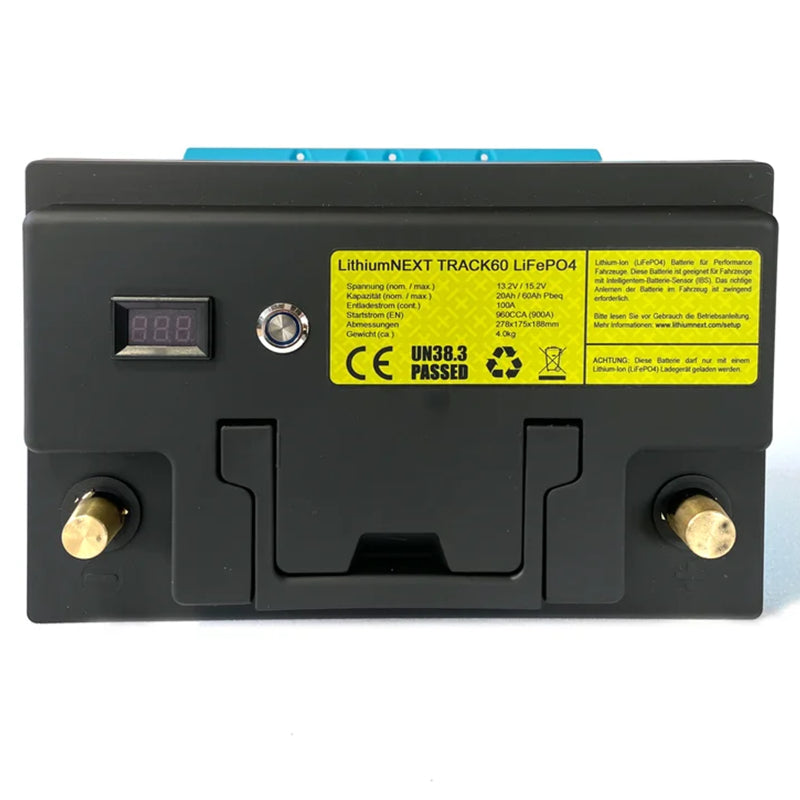 Lithium Next - Batteria Clubsport TRACK60 (278 x 175 x 188 mm / 4 Kg)