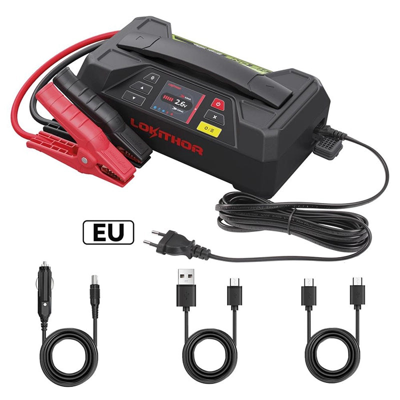 Lokithor - The One JTC4250 - Starthilfegerät 4250A 4 in 1: Booster, Ladegerät und Tester 12V/24V LiFePO4