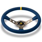 MOMO - Volante MOD. 07 Ø350 mm (microfibra blue) - Ravasicorse