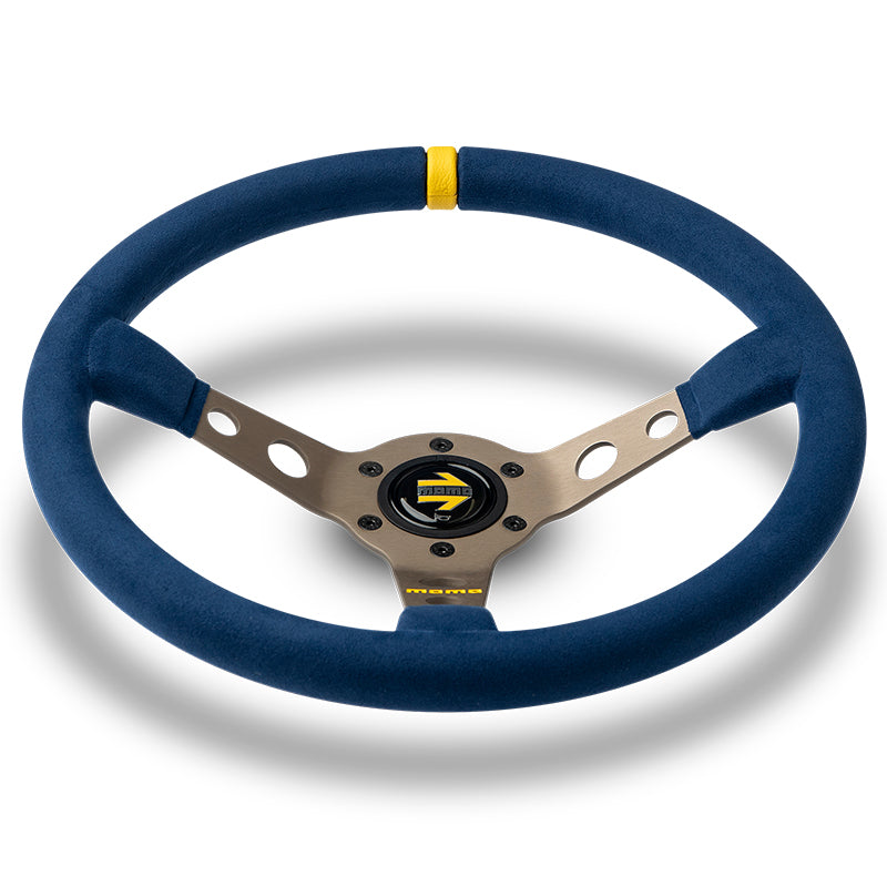 MOMO - Volante MOD. 07 Ø350 mm (microfibra blue) - Ravasicorse