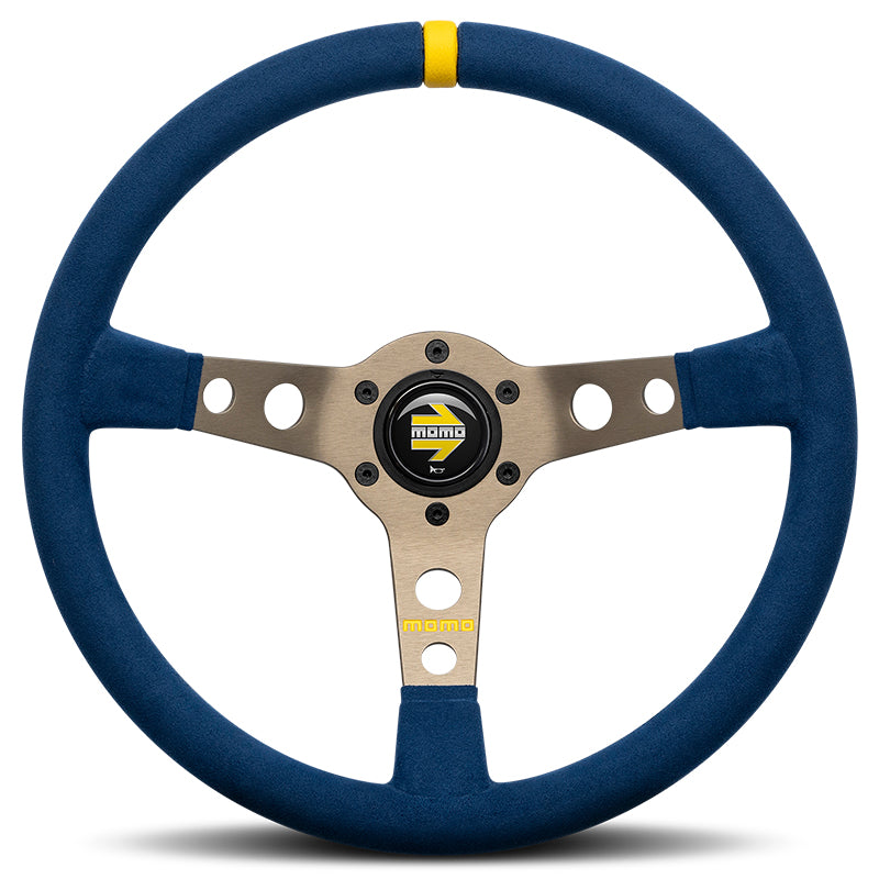 MOMO - Volante MOD. 07 Ø350 mm (microfibra blue) - Ravasicorse