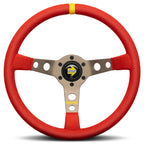 MOMO - Volante MOD. 07 Ø350 mm (microfibra red) - Ravasicorse