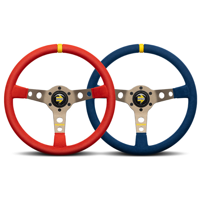 MOMO - Volante MOD. 07 Ø350 mm (microfibra red) - Ravasicorse