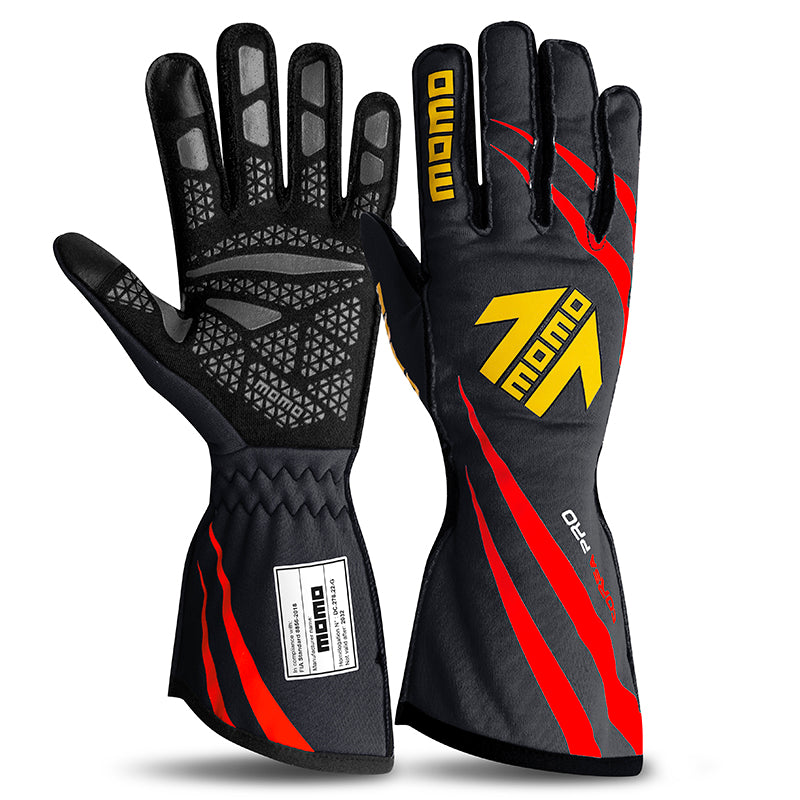 MOMO - Guanti Corsa Pro (blue/fluo red) - Ravasicorse