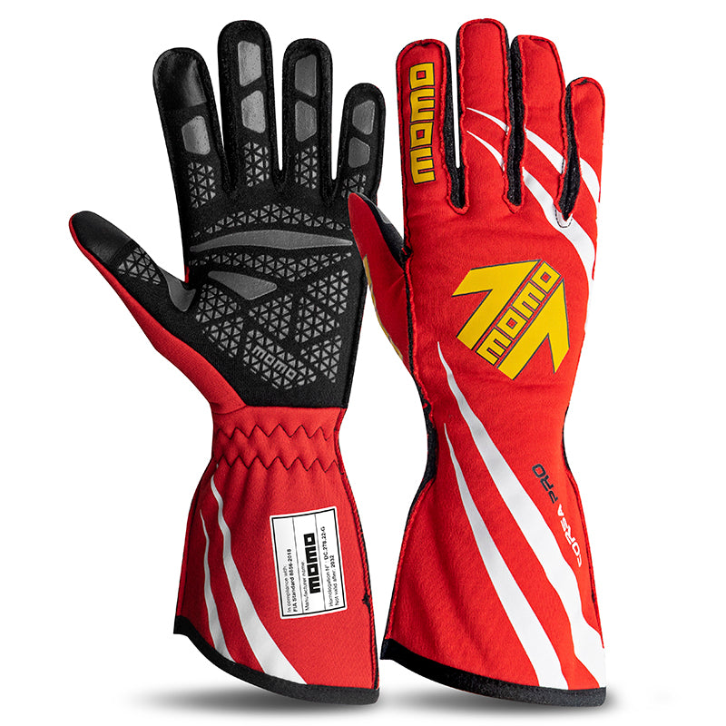 MOMO - Guanti Corsa Pro (red/white) - Ravasicorse