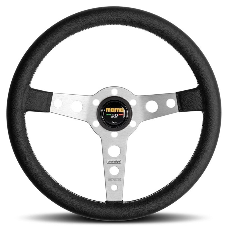 MOMO - Volante Prototipo Silver Ø350 mm - Special Edition Anniversario 50 Years
