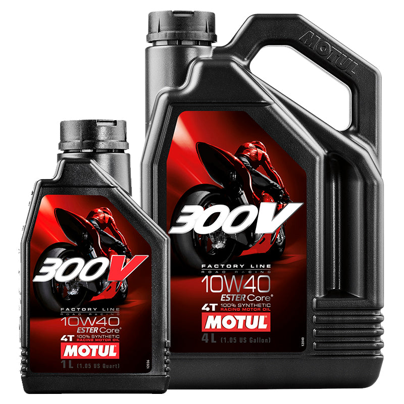 Motul - Olio motore 300V Factory Line Road 10W40 4T (1L - 4L) - Ravasicorse