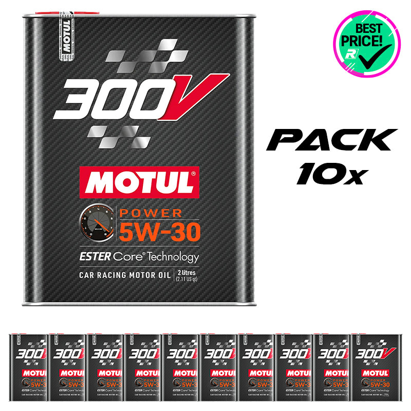 Pack 10 pz. - Motul - Olio motore 300V Power 5W30 - Ravasicorse