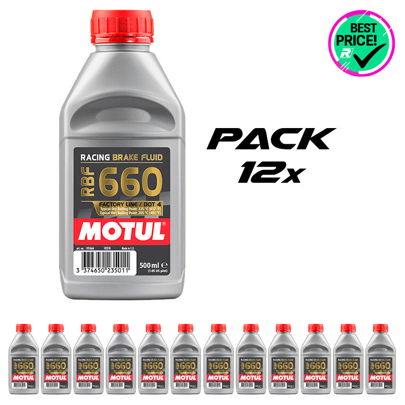 Pack 12 pz. - Motul - RBF 660 racing brake fluid - Ravasicorse