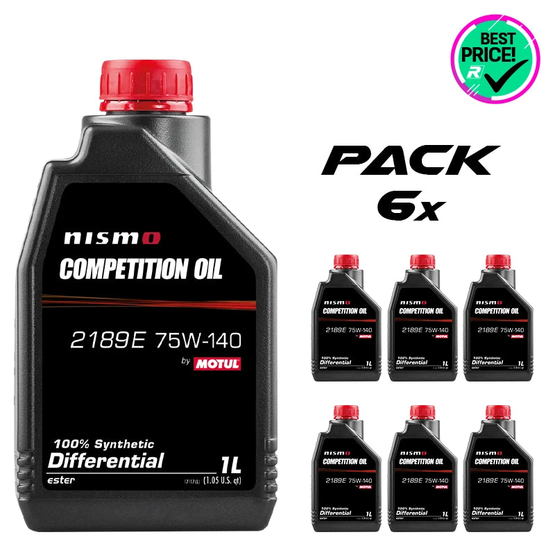 Pack 6 pz. - Motul - Olio trasmissione Nismo Competition 75W140 1L