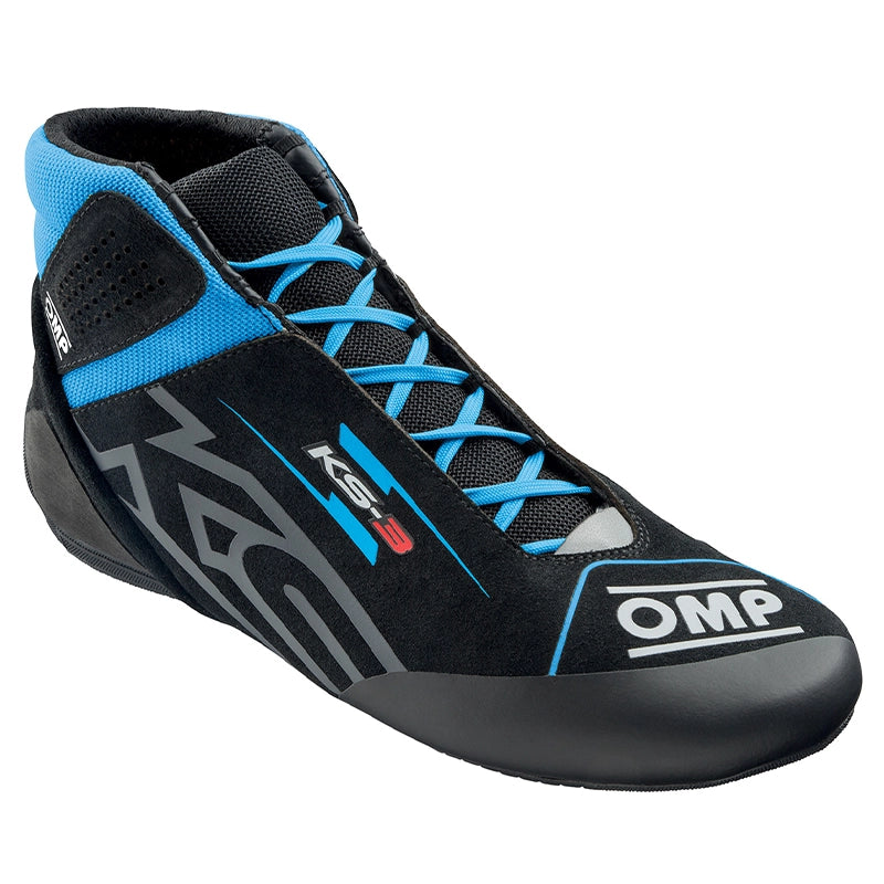 OMP - Scarpe karting KS-3 (black / cyan)