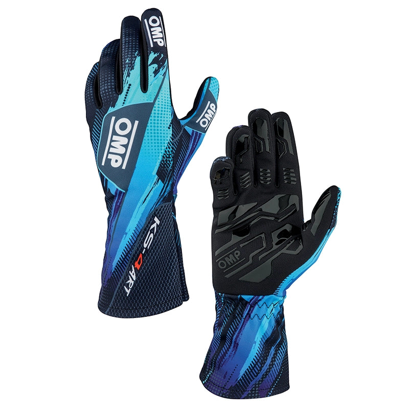 OMP - Guanti KS-ART (black/cyan)