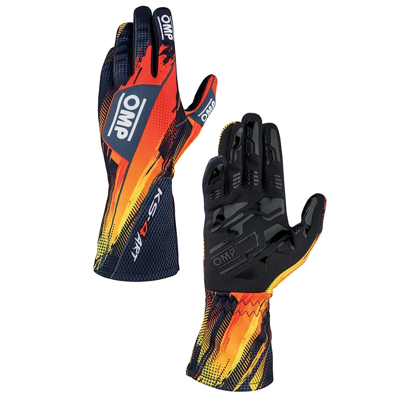 OMP - Guanti KS-ART (black/red/orange)