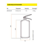 OMP - Estintore portatile in acciaio 2 Kg FK-5-1-12TM 1230 (FIA)
